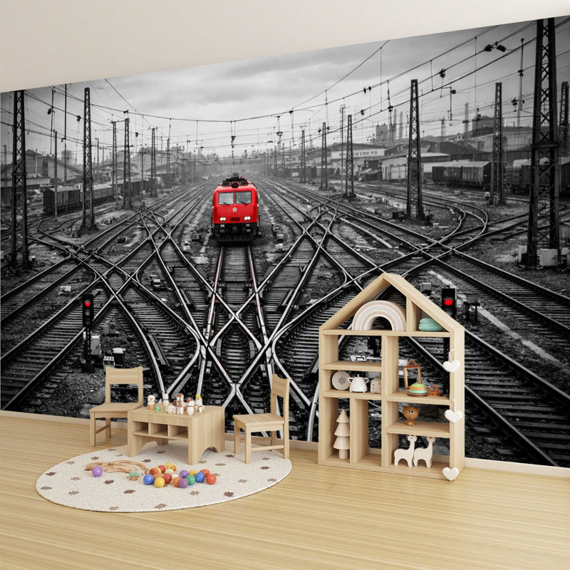 Papier peint adhésif auto-adhésif moderne pour la chambre à coucher Peel and Stick, L 96 po x l 69 po