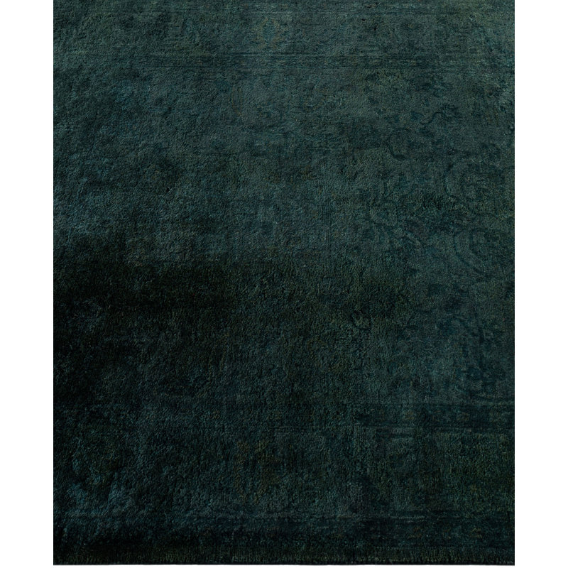 Overdyed One-of-a-Kind 3' 3" X 5' 3" Hand Knotted Area Rug
