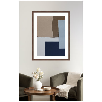 Torn Paper No6 by Mareike Bohmer Framed Wall Art Print