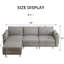 Canapé modulaire rembourré 4 pièces Sodus-984537893