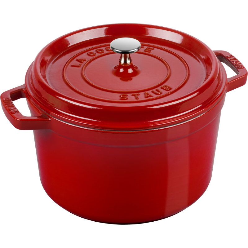 Cocotte ronde en fonte 8,4 L La Cocotte, cerise