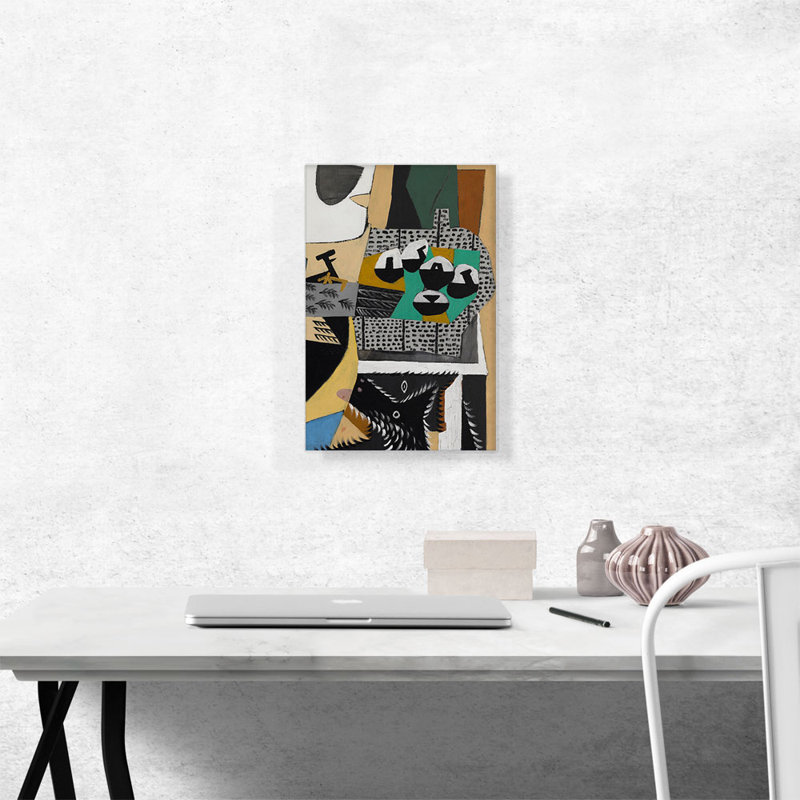 «Dog and Cock 1921» par Pablo Picasso, reproduction d'art sur toile tendue, H 18 po x l 12 po x 1,5 po