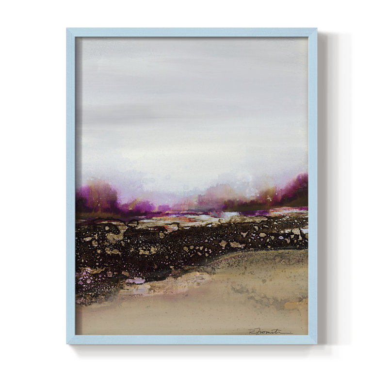 Reflections of My Mind Framed Print - Solid Wood, 10" H x 8" W, Blue