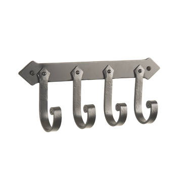 Millwood Pines Wink Stainless Steel Over-the-Door 5 - Hook Wall