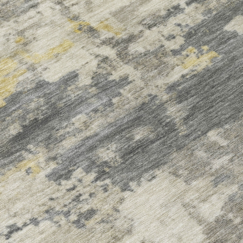Machine Washable Indoor/Outdoor Wagenen ACN2362 Abstract Rug, Rectangle 2'6" x 3'10"