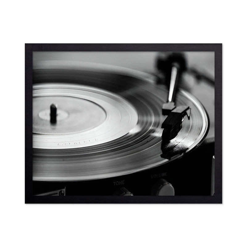 Disque vinyle plat, Black Framed, Poster, 24"H x 32"W