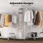 Adjustable Rolling Clothing Rack