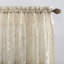 Panneau de rideau simple dentelle florale diaphane avec passe-tringle Alfano-3094176-3094177