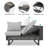 6-Person Diamond Woven Patio Combo Furniture Set With Extendable Coffee Table, Ice Bucket, Folding Seats With Side Table And Deep Cushion-739602291