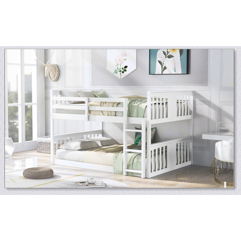 Full Over Full Bunk Bed With Ladder