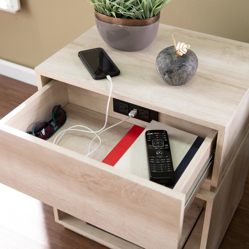 Table d'appoint avec station de charge
