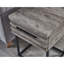 Table de rangement Celestial, blanche Base en métal. Tiroir spacieux. H 17,46 po x P 17 po-1359520489