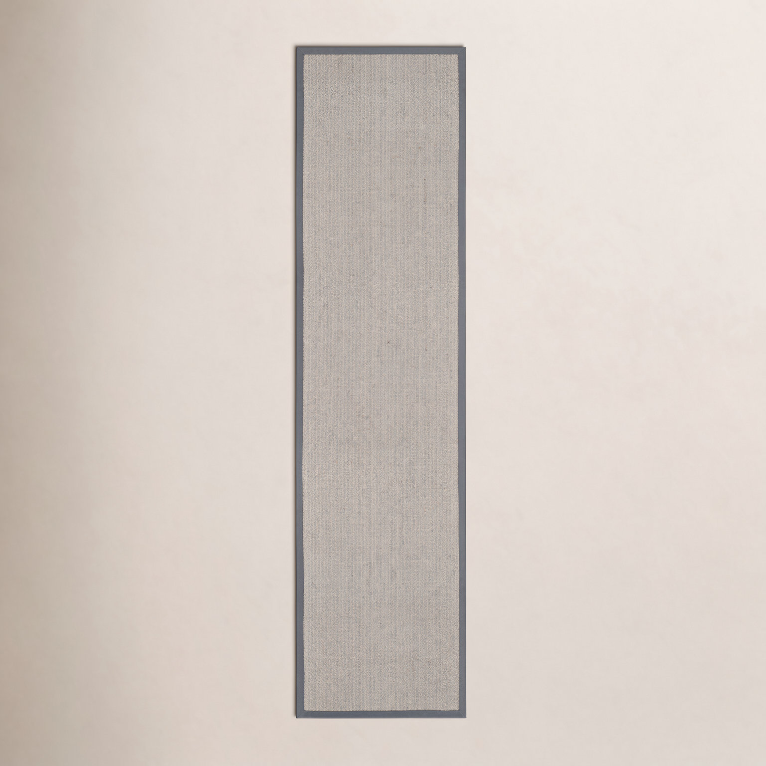 Brown Gray Jute Rug, Runner 2'6" x 8'
