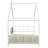 Twin Metal Montessori House Canopy Bed With Storage