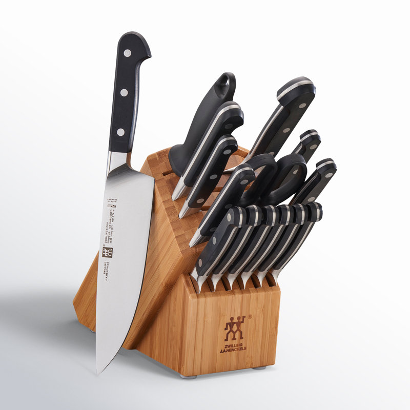 Zwilling Pro 16-piece Knife Block Set, Bamboo
