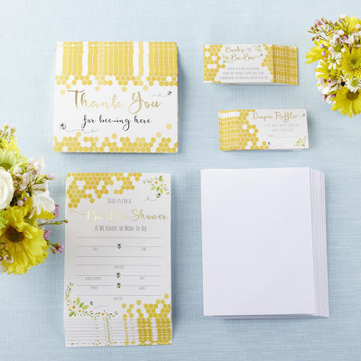 Ensemble de cartes Sweet As Can Bee Invitation & Thank You (ensemble de 25)