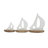 Phil 3-Piece Wood Sailboat Sculpture Set-2000595136