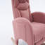 Chaise berçante en tissu avec repose-pieds réglable-420830078