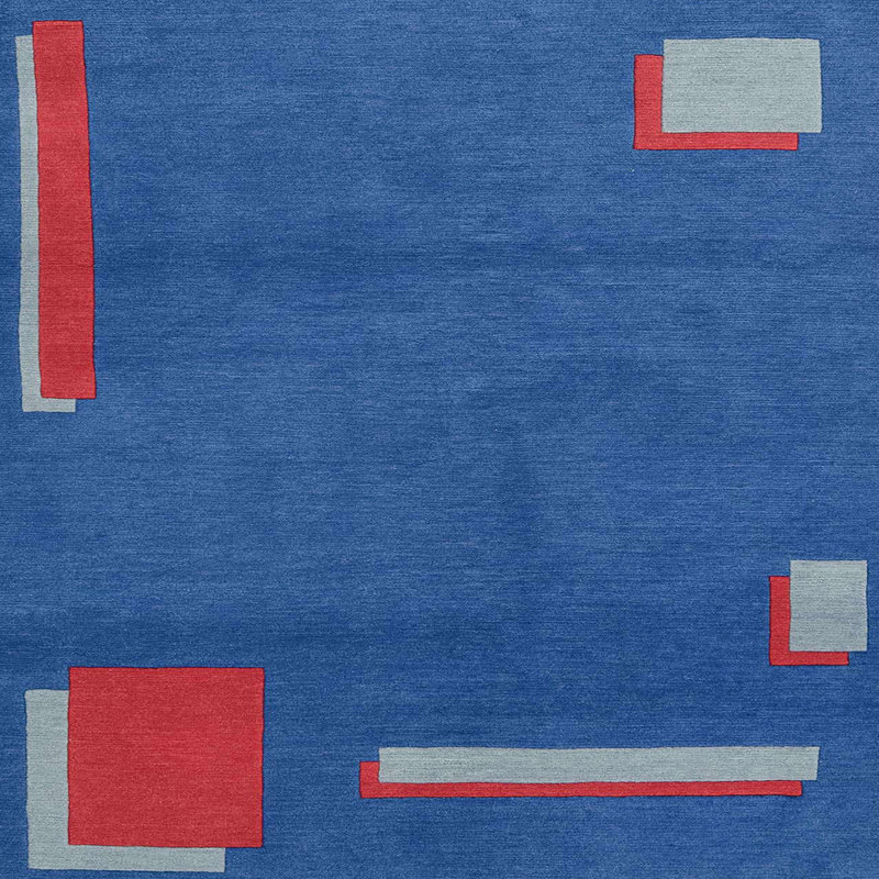 Abstract Indoor Rug, Square 3'