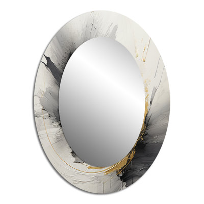 Infinite Motion III - Modern Oval Wall Mirror