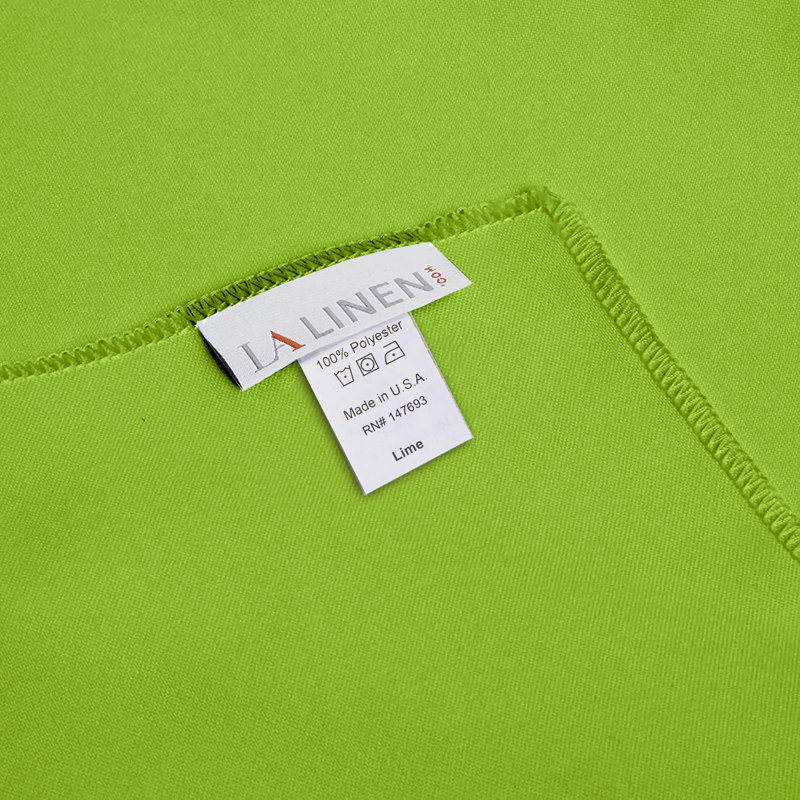 Rectangular Stain-Resistant Polyester Tablecloth - Basics by Wayfair™, Lime, 126" x 60"