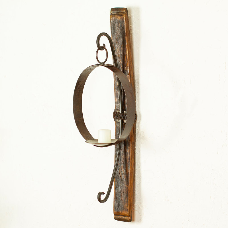 Applique murale en fer et bois Novica