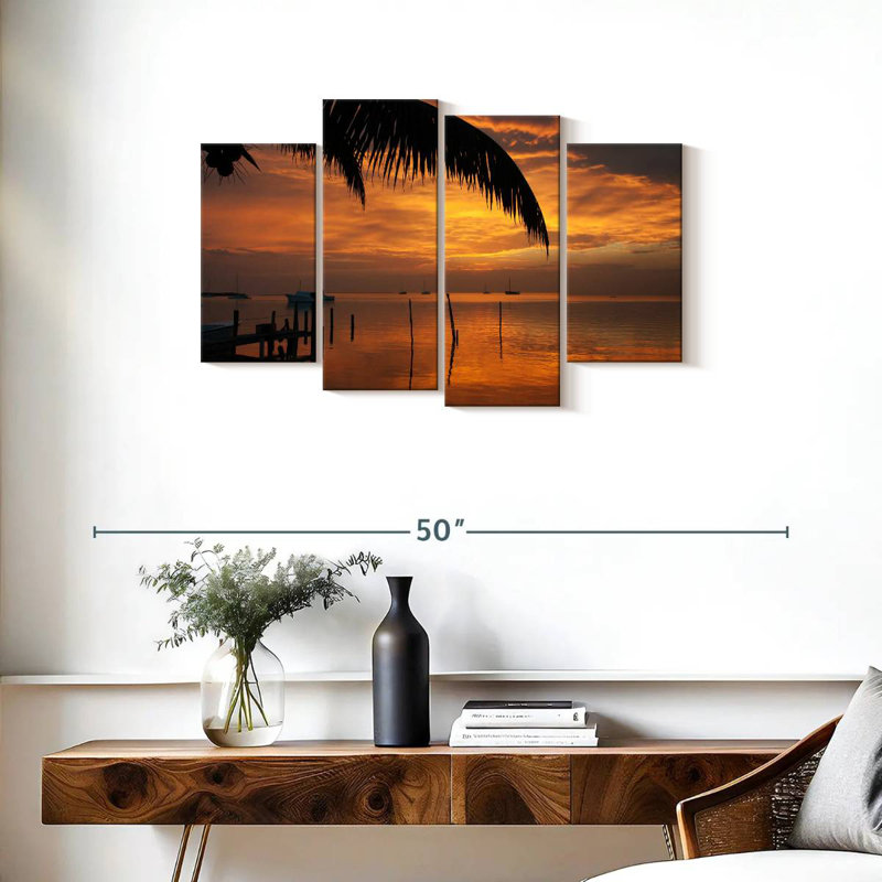 Gillard Sunset In Belize, 22" H x 36" W