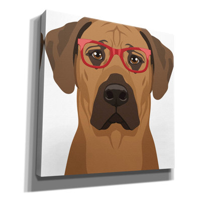 " Rhodesian Ridgeback Wearing Hipster Glasses " by Furbaby Affiliates