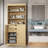 32" 100% Solid Wood Freestanding Bathroom Cabinet with Solid Doors, 2 Drawers & Adjustable Shelves – Modern Bathroom Storage-46676640
