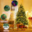 Arbre de Noël vert pin pin cachemire avec lumières DEL-411583376