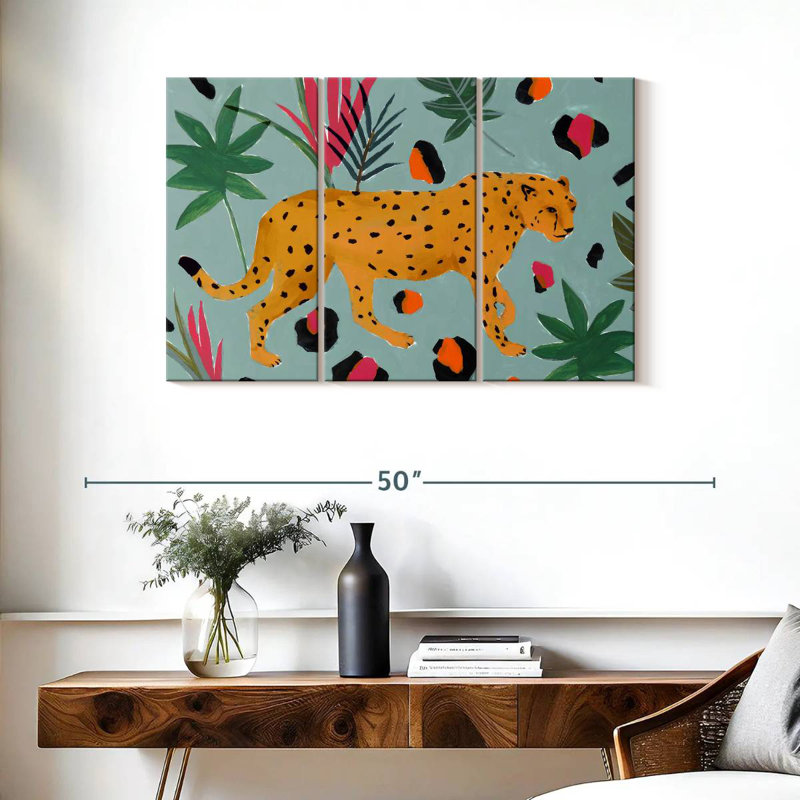 Brampt Walking Cheetah II, 24" H x 38" W