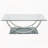Chrome 2-piece Glass Top Coffee Table Set