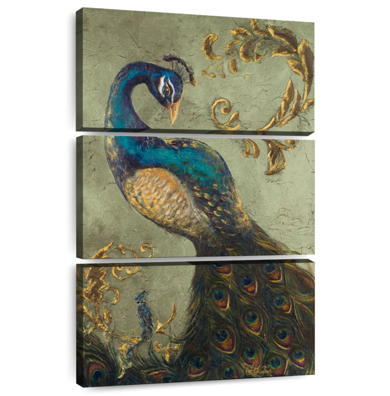 Brampt Peacock On Sage I, 57'' H x 36'' W