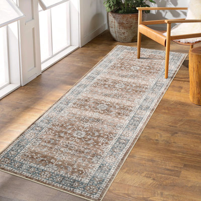 Floral Vintage Traditional Carpet, Ultra Soft Area Rugs for Dining Room, Bedroom, Home Decor