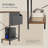 Hussan L-Shaped Metal Base Computer Desk-96847151