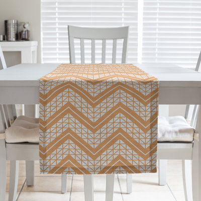 Stephenie Classic Hand Drawn Chevron Table Runner