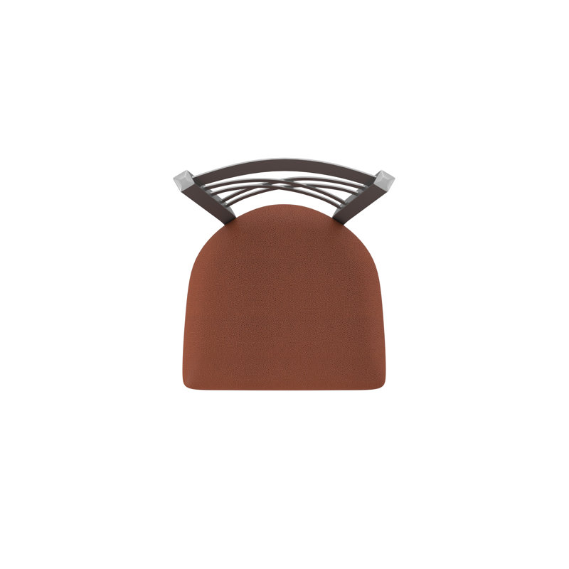 Tabouret pivotant 820 Catalina, Vinyle - Adobe Rein, Très grand (siège d'une hauteur de 36 po), Acier Inoxydable