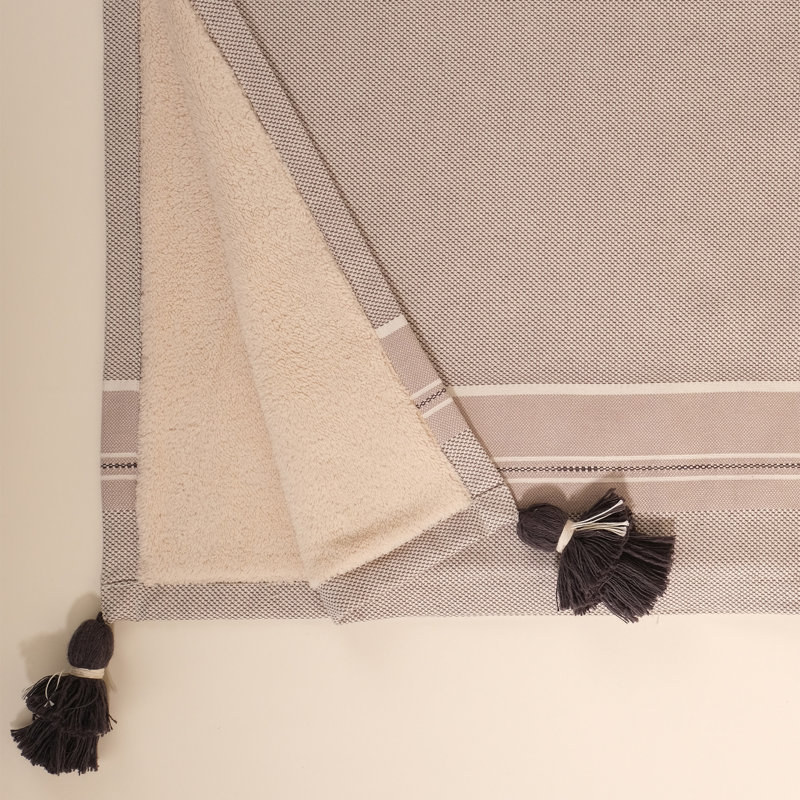 Serviette de plage 100% coton Hambleton, Anthracite