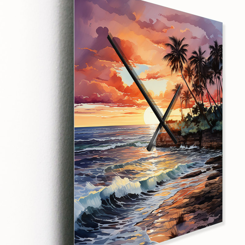 Jazminn - Horloge murale nautique et de plage, Petit
