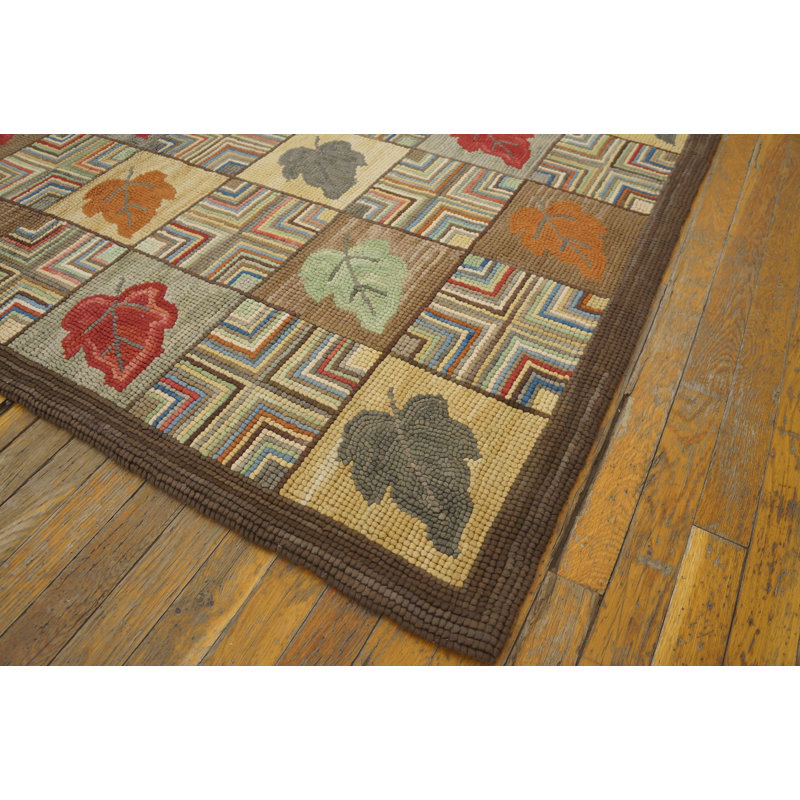 Hand Hooked Wool Patchwork Area Rug
