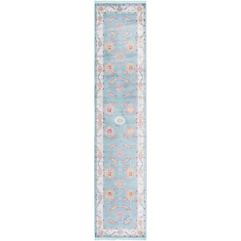 Ikat Indoor Rug, Runner 2'7" x 12'