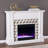 Minogue Darvingmore Color Changing Fireplace with Marble Tiling