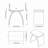 KAKUSIGA 14 inch freestanding solid surface arched bathroom stool