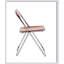 Chaise d'appoint avec structure en acier, plastique