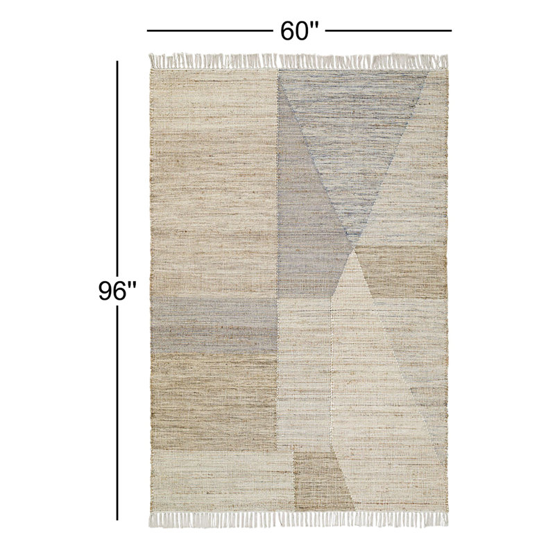 Tapis d'intérieur en jute Francis Pelia, Rectangle de 5 pi x 8 pi