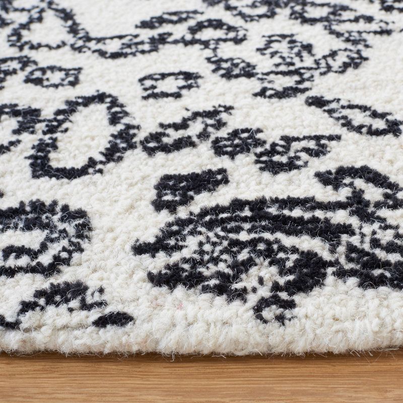 Tapis oriental en laine et coton touffeté à la main Metro, Rectangle 6 pi x 9 pi