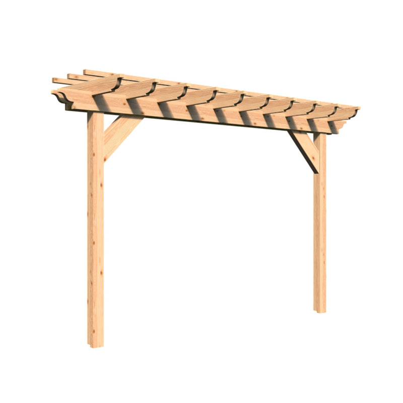 Solid Wood Pergola, 16 ft. W x 3 ft. D
