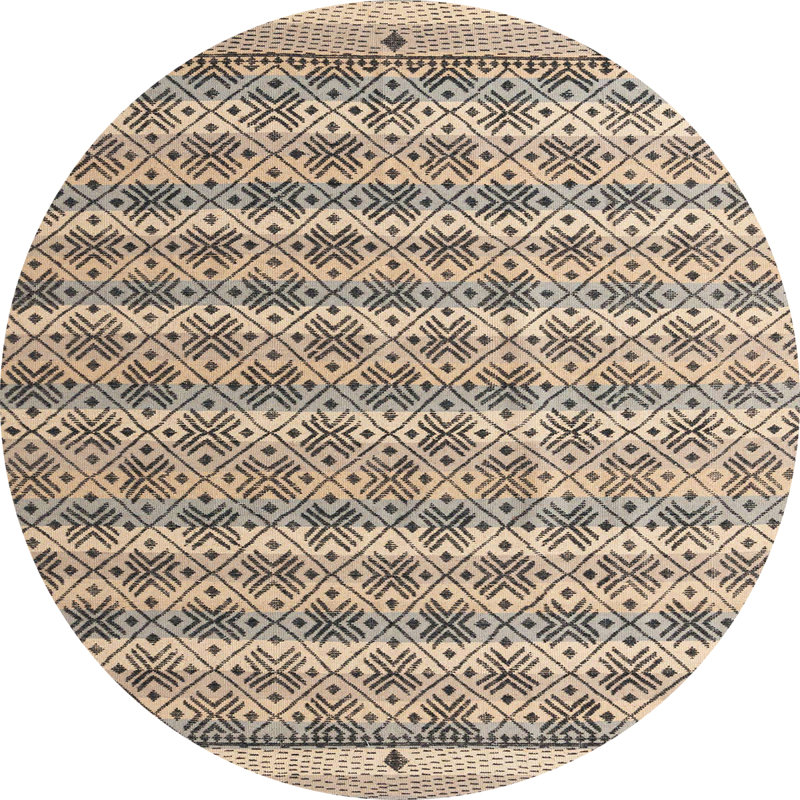 Tapis abstrait moderne 4849, Rond 6 pi