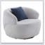 Fauteuil demi-tonneau pivotant, fauteuil simple pour petit espace