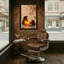 Bath and Laundry Calm Stones Candles Bamboo Leaves Reflection-308795748